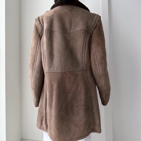 1970s Montreal Leather Garment Brown Sheepskin Coat - X-Large - Picture 3 of 5